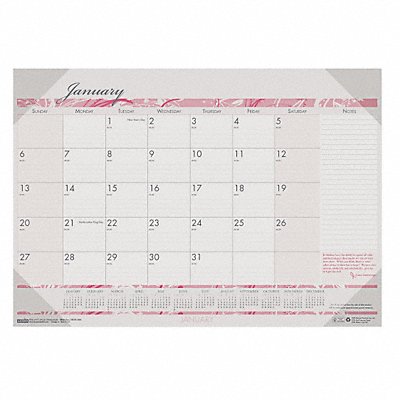 Desk Calendar 18-1/2x13 In Breast Cancer MPN:HOD1466