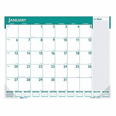 Monthly Desk Pad Calendar 22x17 In. MPN:HOD148