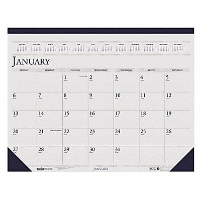 Dated Monthly Desk Calendar 18-1/2x13 In MPN:HOD1506