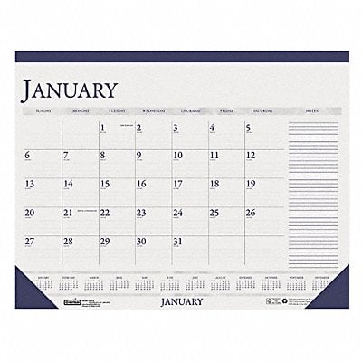 Dated Monthly Desk Calendar 18-1/2x13 In MPN:HOD1646