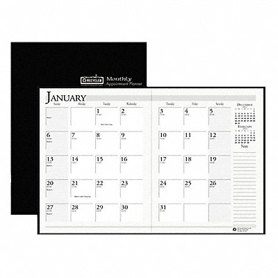 Planner Leatherette Cover 8-1/2x11 In. MPN:HOD26002