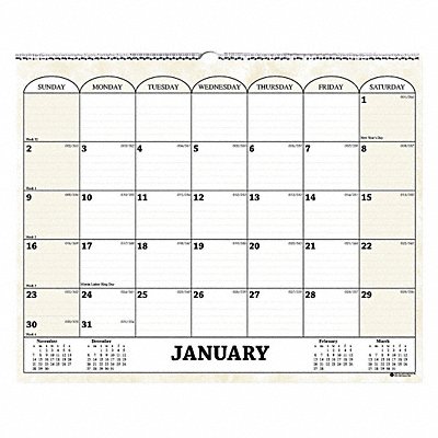 Monthly Wall Calendar 15x12 In. MPN:HOD319