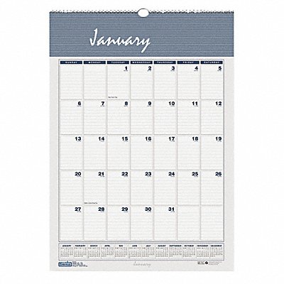 Monthly Wall Calendar 22x31-1/4 In. MPN:HOD334