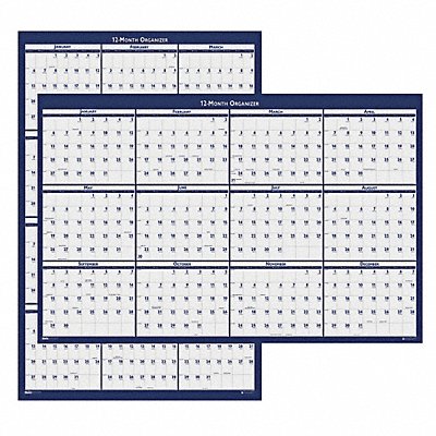 Wall Calendar Reverse/Erase 24x37 In. MPN:HOD396