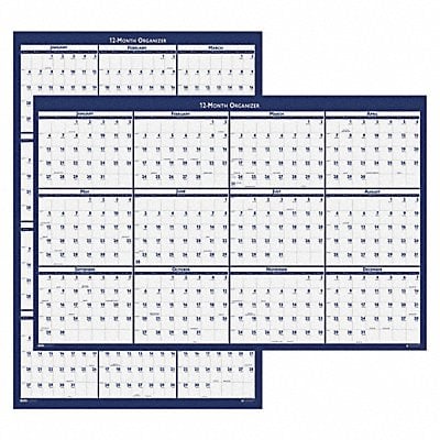 Wall Calendar Reverse/Erase 32x48 In. MPN:HOD3961