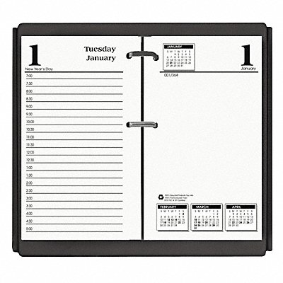 Calendar Refill Daily 3-1/2 x 6 In White MPN:HOD4717