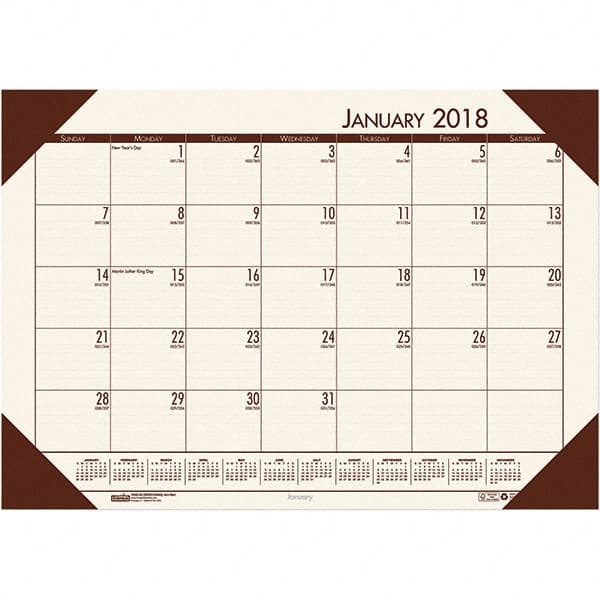 Desk Pad Calendar: 12 Sheets MPN:HOD12441