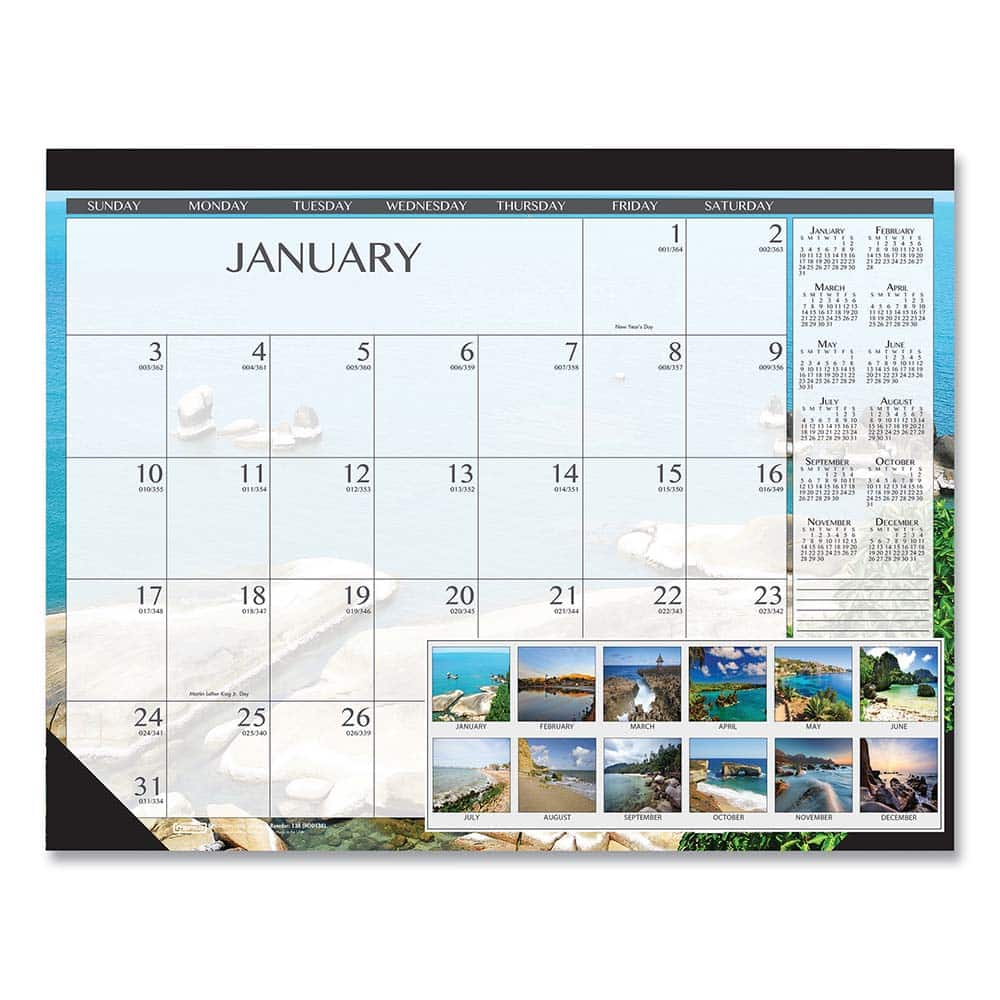 Desk Pad: 13 Sheets, Planner Ruled MPN:HOD138