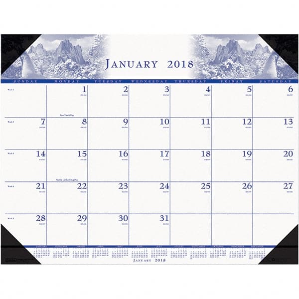 Desk Pad Calendar: 12 Sheets MPN:HOD140HD