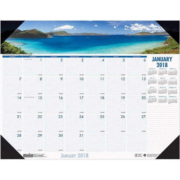 Desk Pad Calendar: 12 Sheets MPN:HOD178