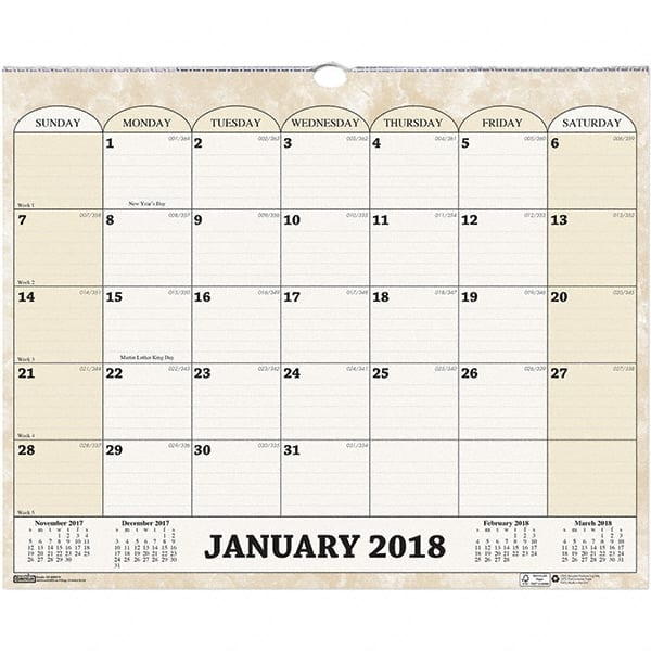 Wall Calendar: 12 Sheets MPN:HOD319