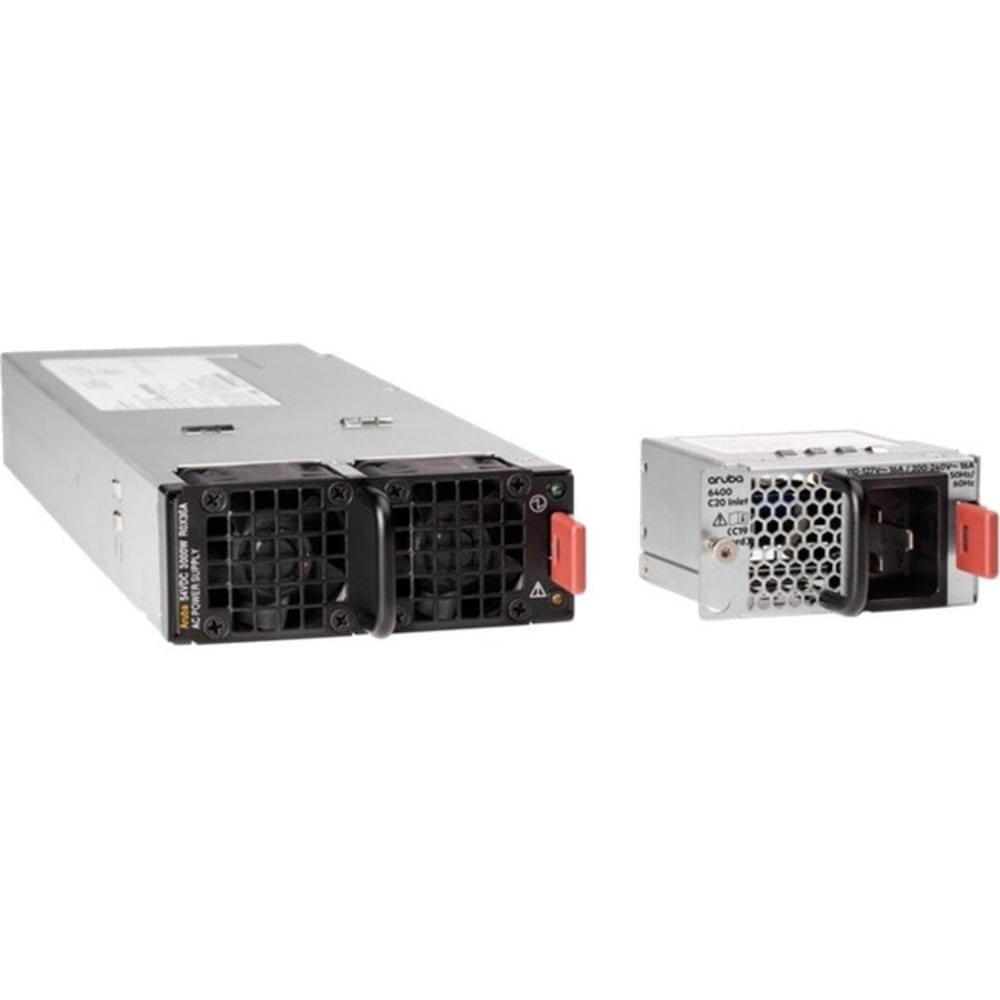 HPE Aruba - With C20 Inlet Adapter - power supply - hot-plug / redundant (plug-in module) - AC 120/230 V - 3000 Watt - for HPE Aruba 6405, 6405 48SFP+, 6405 96G, 6410 MPN:R0X36A#B2E