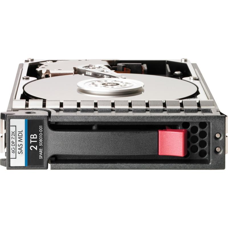 HPE Midline - Hard drive - 4 TB - hot-swap - 3.5in LFF - SAS 12Gb/s - 7200 rpm - for Modular Smart Array 1040, 2040 MPN:K2Q82A