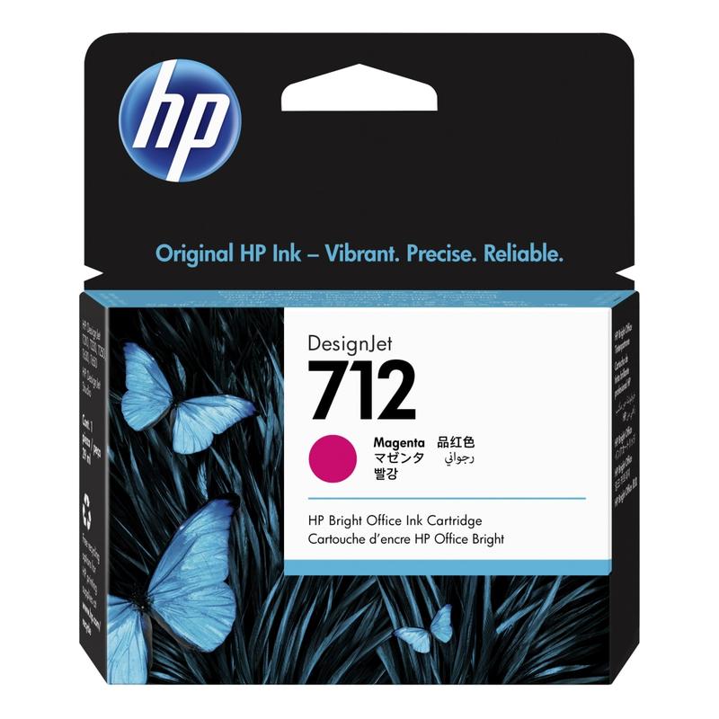 HP 712 DesignJet Magenta Ink Cartridge, 3ED68A (Min Order Qty 2) MPN:3ED68A