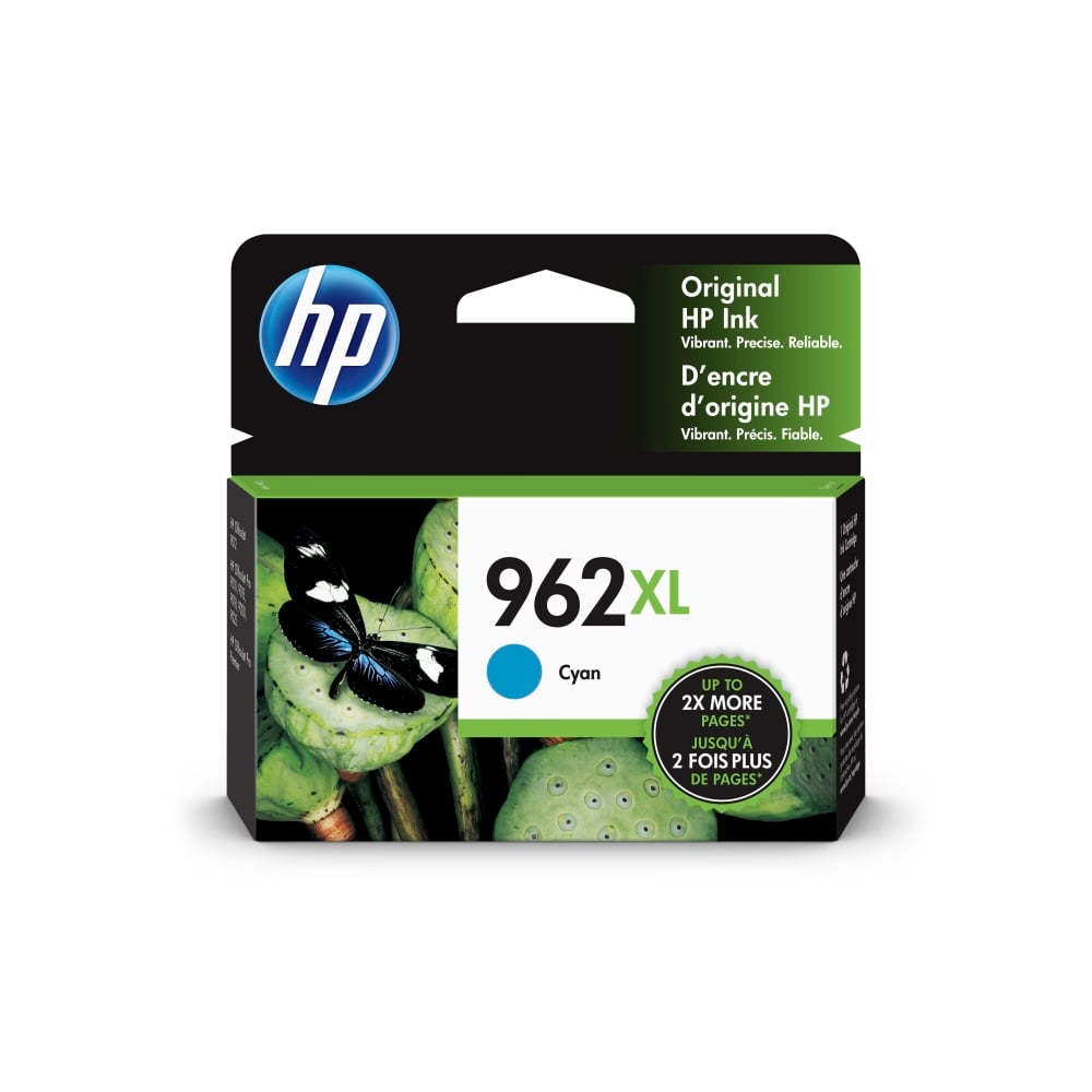 HP 962XL Cyan High-Yield Ink Cartridge, 3JA00AN (Min Order Qty 2) MPN:3JA00AN