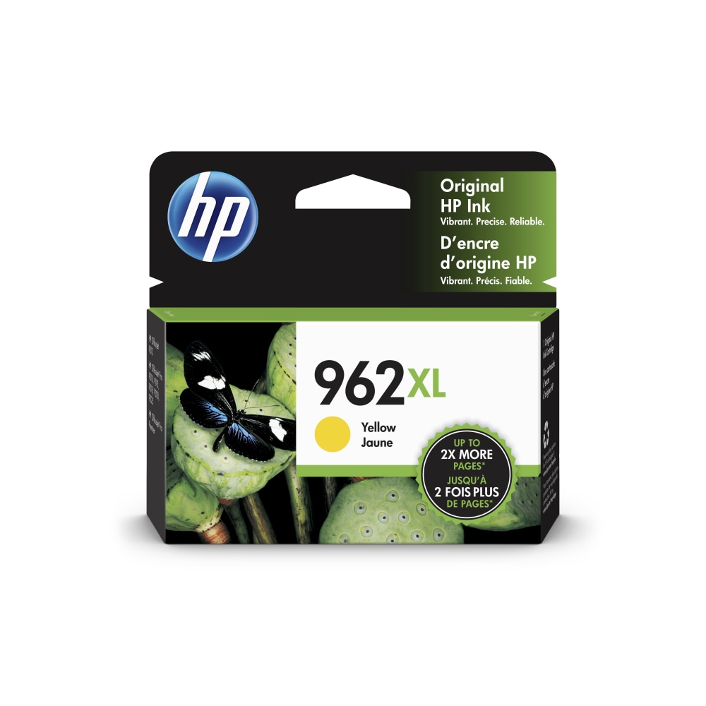 HP 962XL Yellow High-Yield Ink Cartridge, 3JA02AN (Min Order Qty 2) MPN:3JA02AN