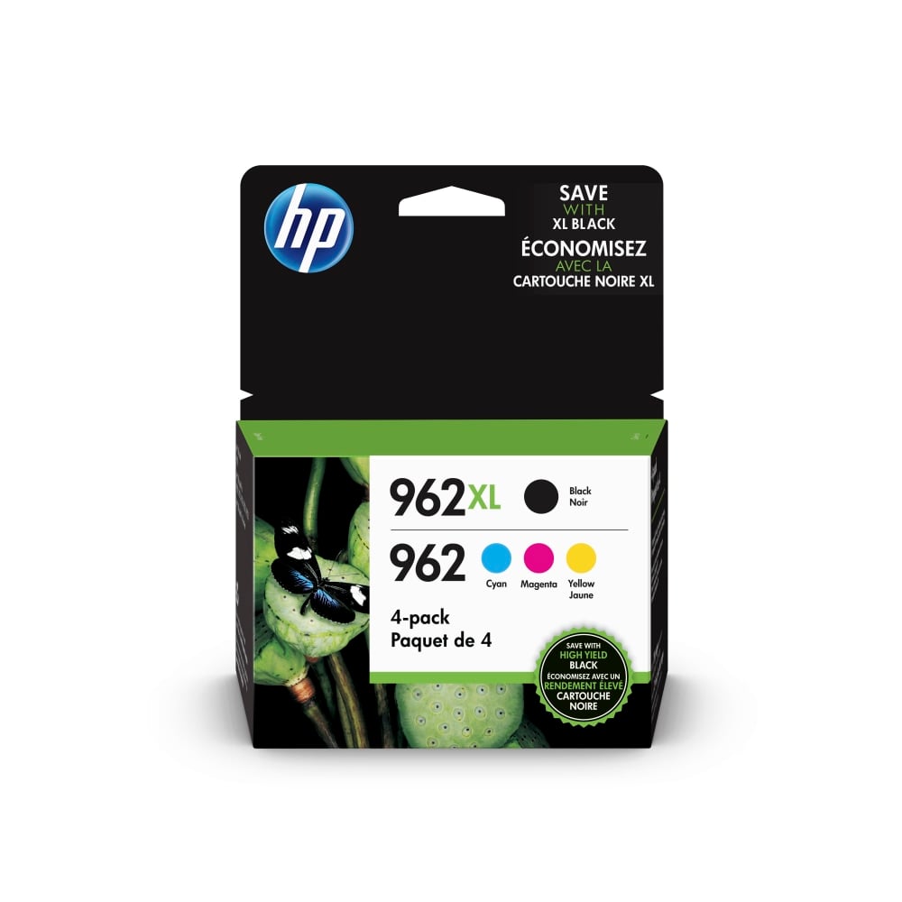 HP 962XL Black/962 Cyan; Magenta; Yellow High-Yield Ink Cartridges, Pack Of 4, 3JB34AN MPN:3JB34AN#140