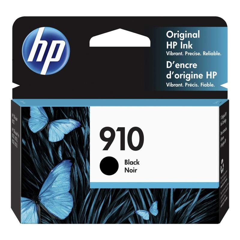 HP 910 Black Ink Cartridge, 3YL61AN (Min Order Qty 3) MPN:3YL61AN