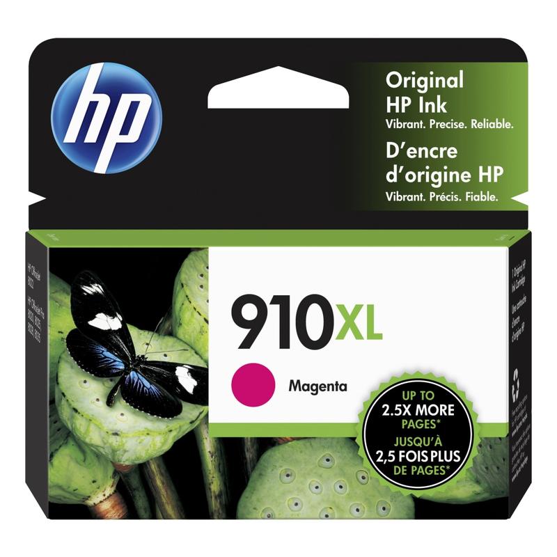 HP 910XL Magenta High-Yield Ink Cartridge, 3YL63AN (Min Order Qty 2) MPN:3YL63AN