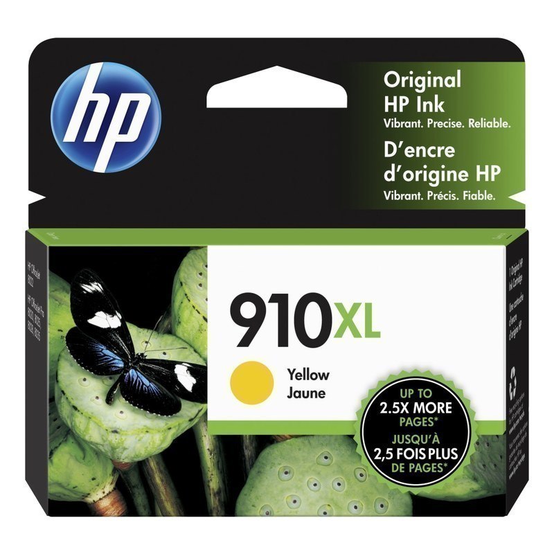 HP 910XL Yellow High-Yield Ink Cartridge (Min Order Qty 2) MPN:3YL64AN