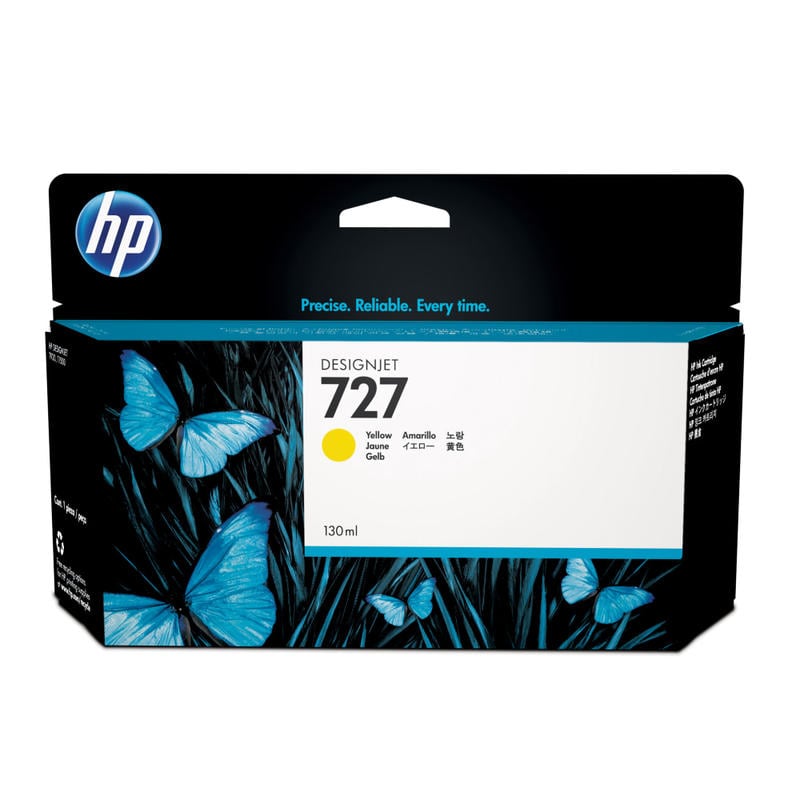 HP 727 Yellow Ink Cartridge, B3P21A MPN:B3P21A