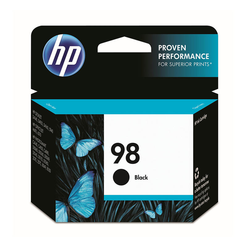 HP 98 Black Ink Cartridge, C9364WN (Min Order Qty 2) MPN:C9364WN#140