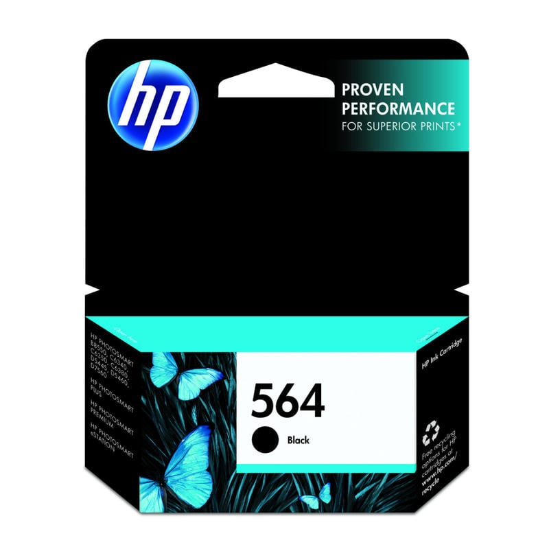 HP 564 Black Ink Cartridge, CB316WN (Min Order Qty 3) MPN:CB316WN