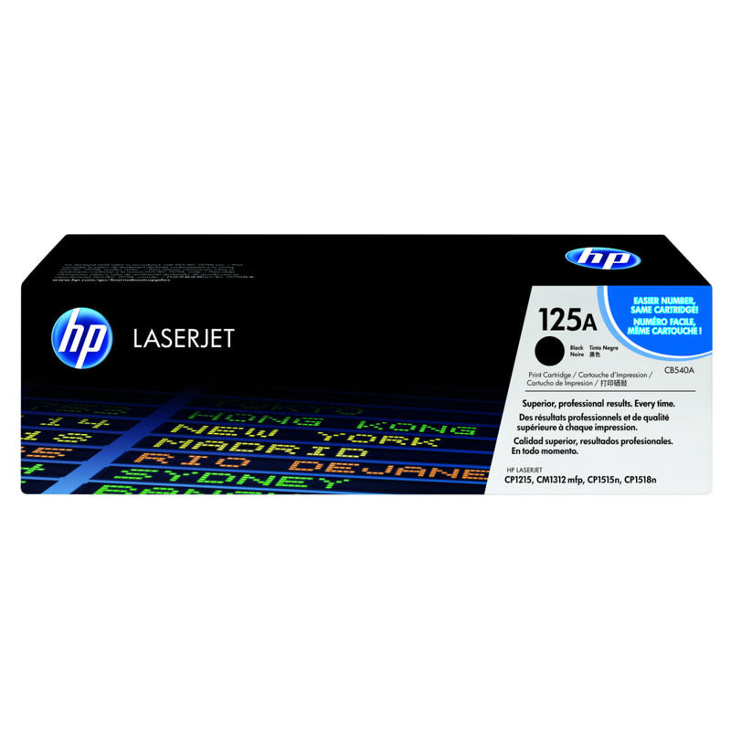 HP 125A Black Toner Cartridge, CB540A MPN:CB540A