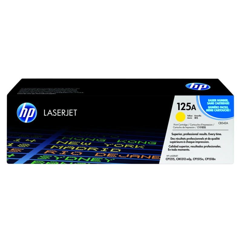 HP 125A Yellow Toner Cartridge, CB542A MPN:CB542A