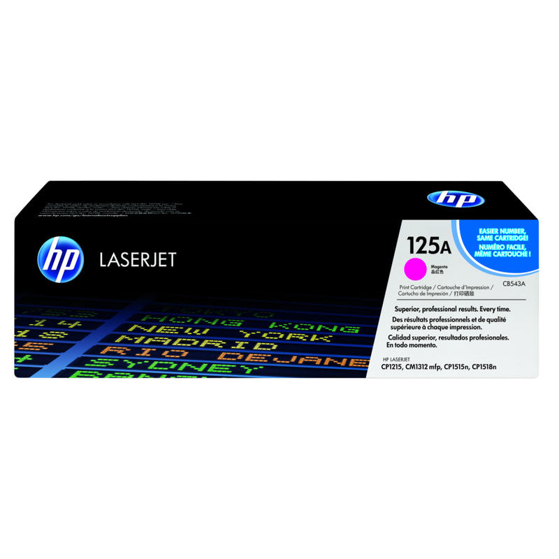 HP 125A Magenta Toner Cartridge, CB543A MPN:CB543A