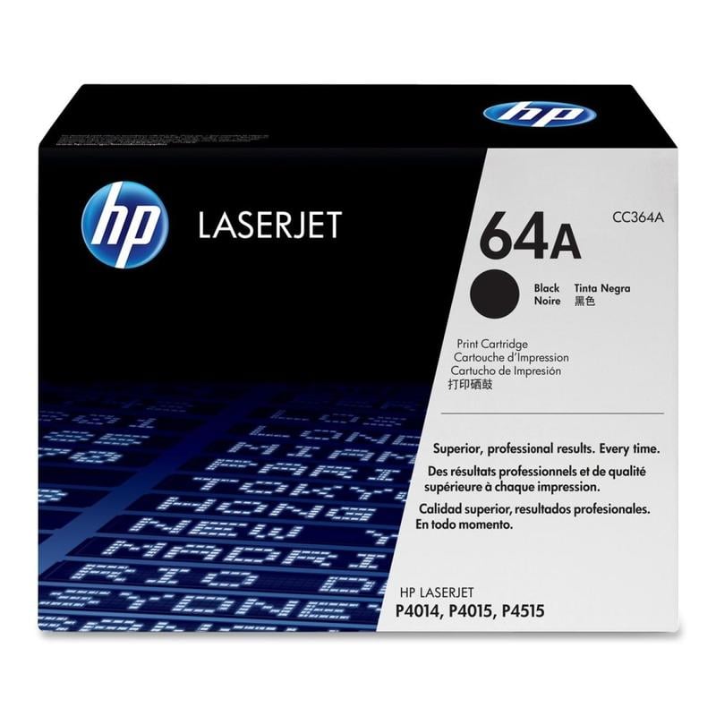 HP 64A Black Toner Cartridge, CC364AG MPN:CC364AG