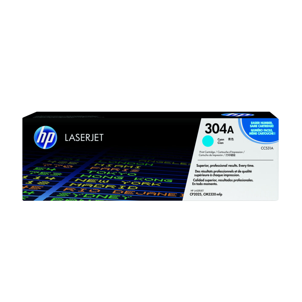 HP 304A Cyan Toner Cartridge, CC531A MPN:CC531A