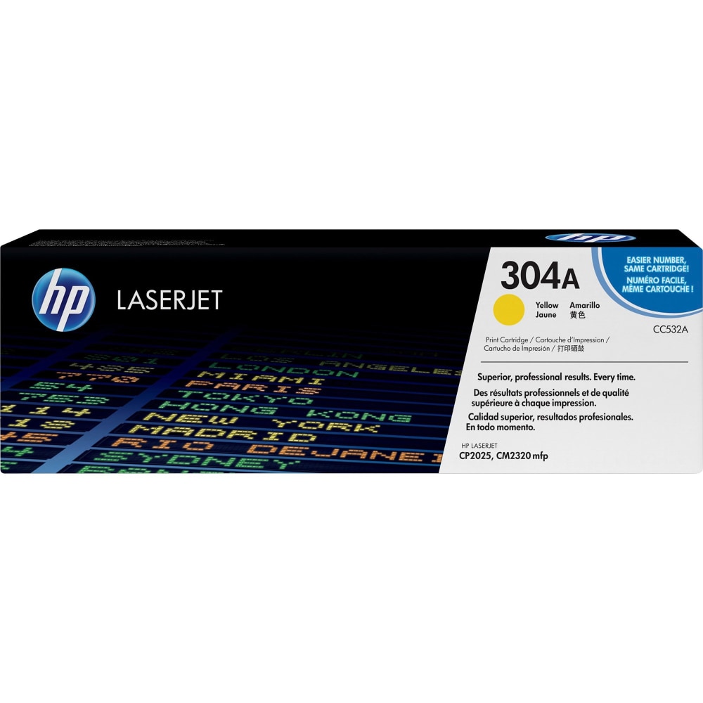 HP 304A-G Yellow Toner Cartridge, CP2025 MPN:CC532AG