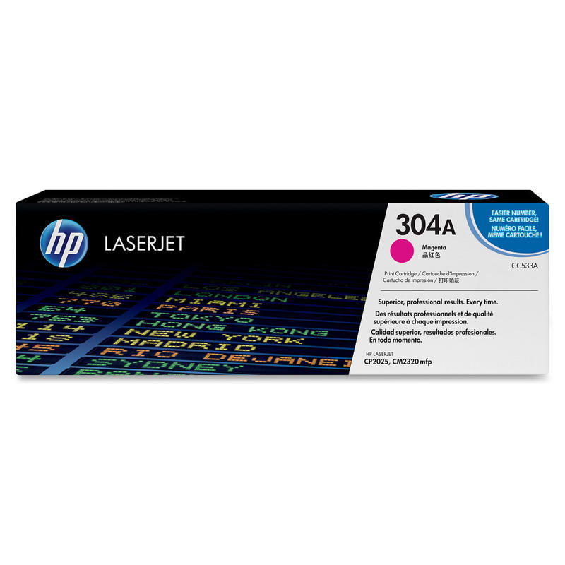 HP 304A Magenta Toner Cartridge, CC533AG MPN:CC533AG