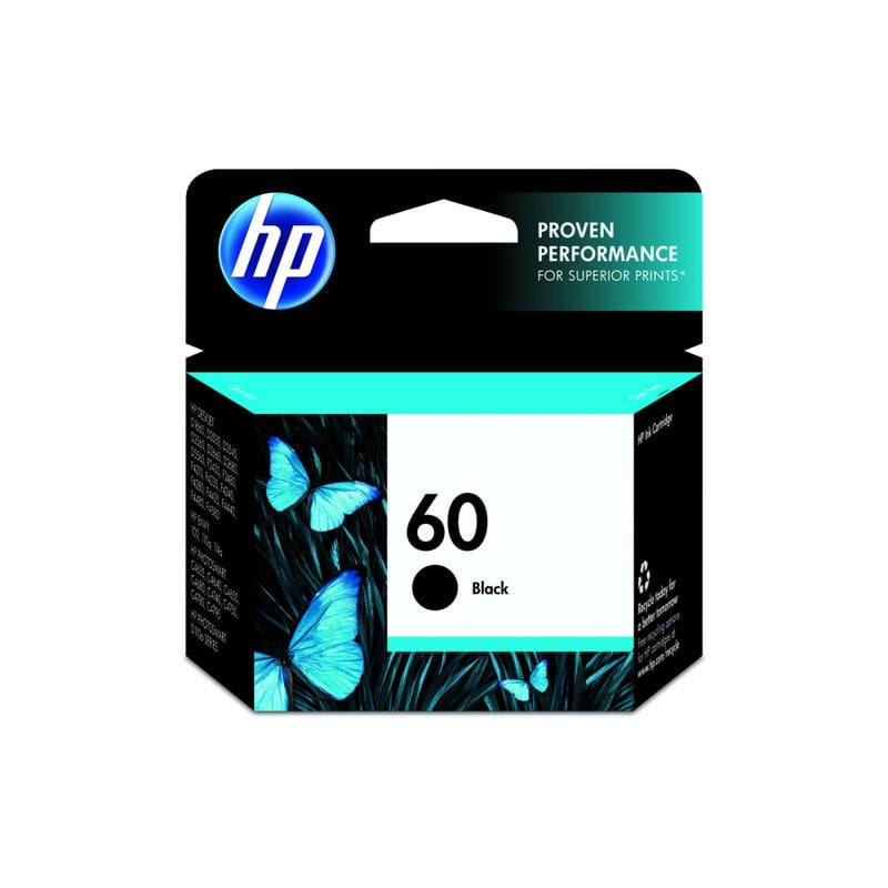 HP 60 Black Ink Cartridge, CC640WN (Min Order Qty 2) MPN:CC640WN