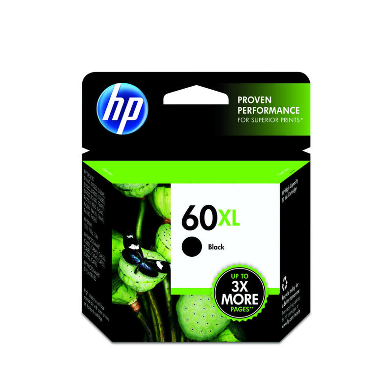 HP 60XL Black High-Yield Ink Cartridge, CC641WN MPN:CC641WN