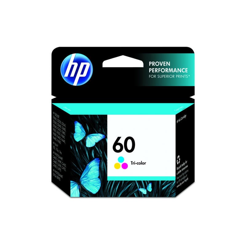 HP 60 Tri-Color Ink Cartridge, CC643WN (Min Order Qty 2) MPN:CC643WN