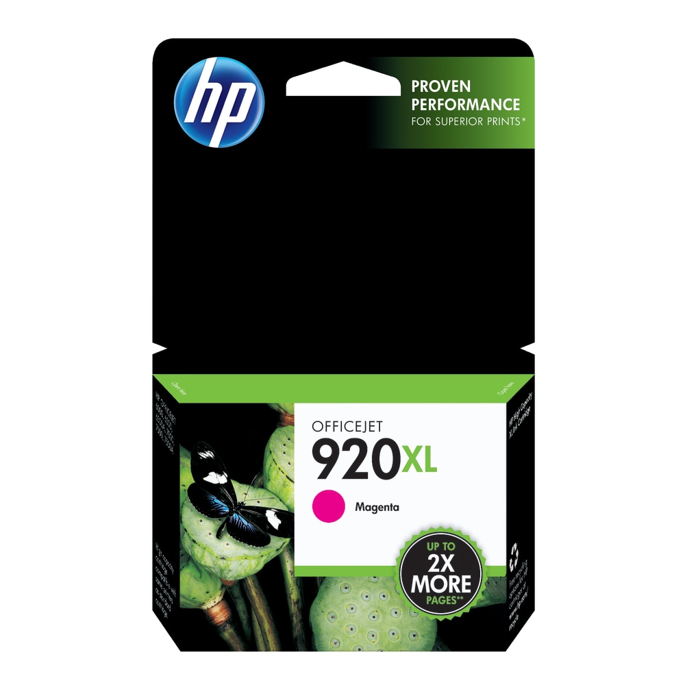 HP 920XL Magenta High-Yield Ink Cartridge, CD973AN (Min Order Qty 3) MPN:CD973AN