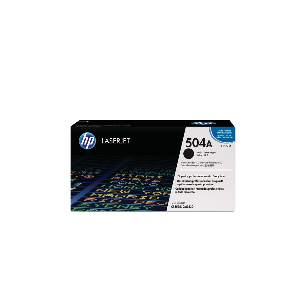 HP 504A Black Toner Cartridge, CE250A MPN:CE250A