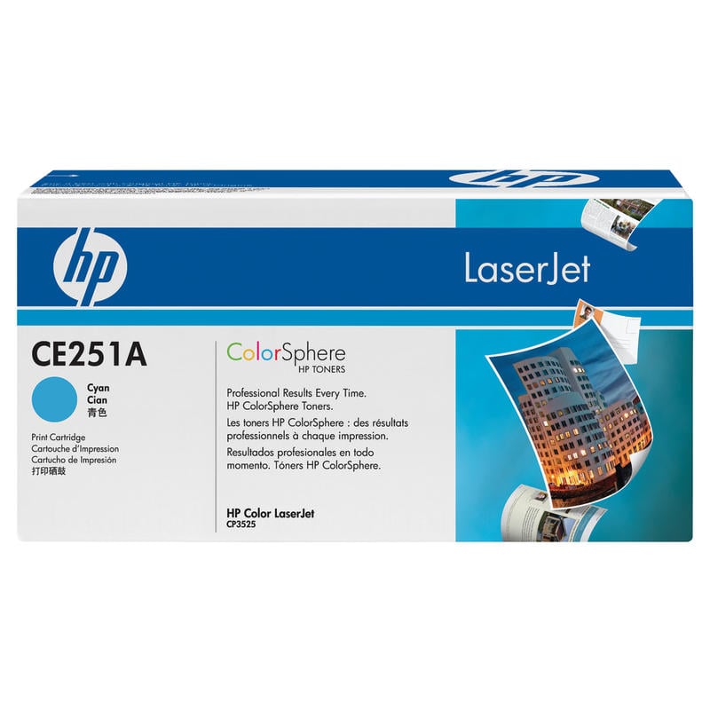 HP 504A Cyan Toner Cartridge, CE251AG MPN:CE251AG