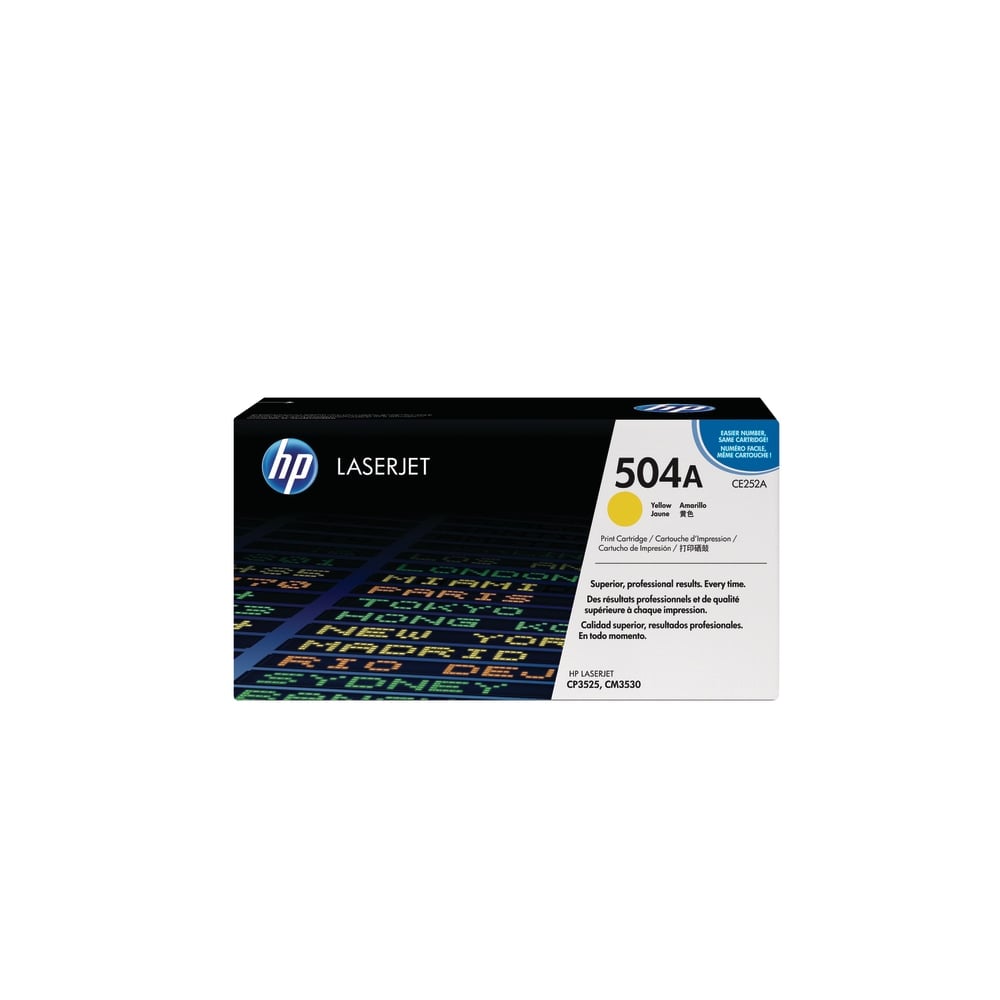 HP 504A Yellow Toner Cartridge, CE252A MPN:CE252A