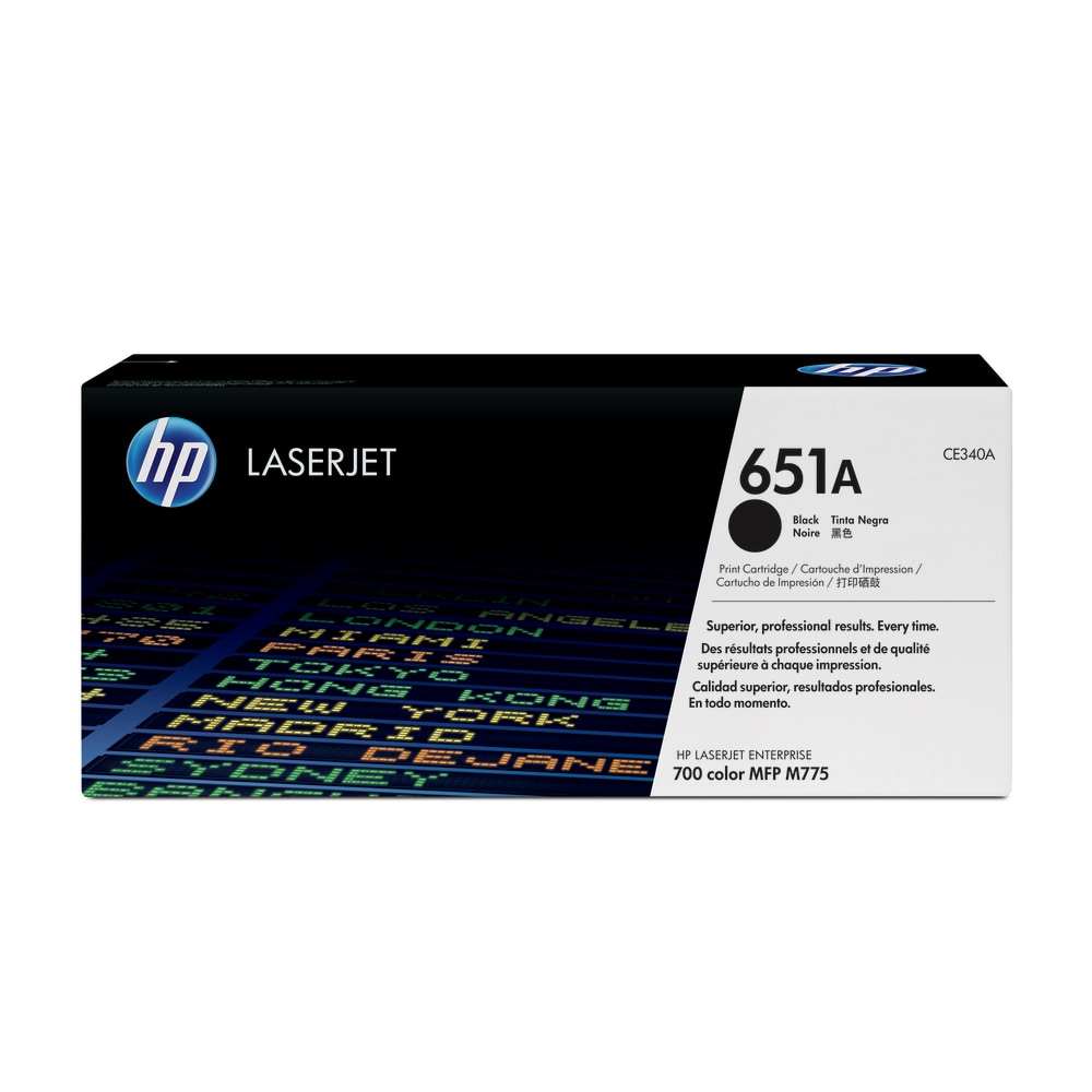 HP 651A Black Toner Cartridge, CE340A MPN:CE340A