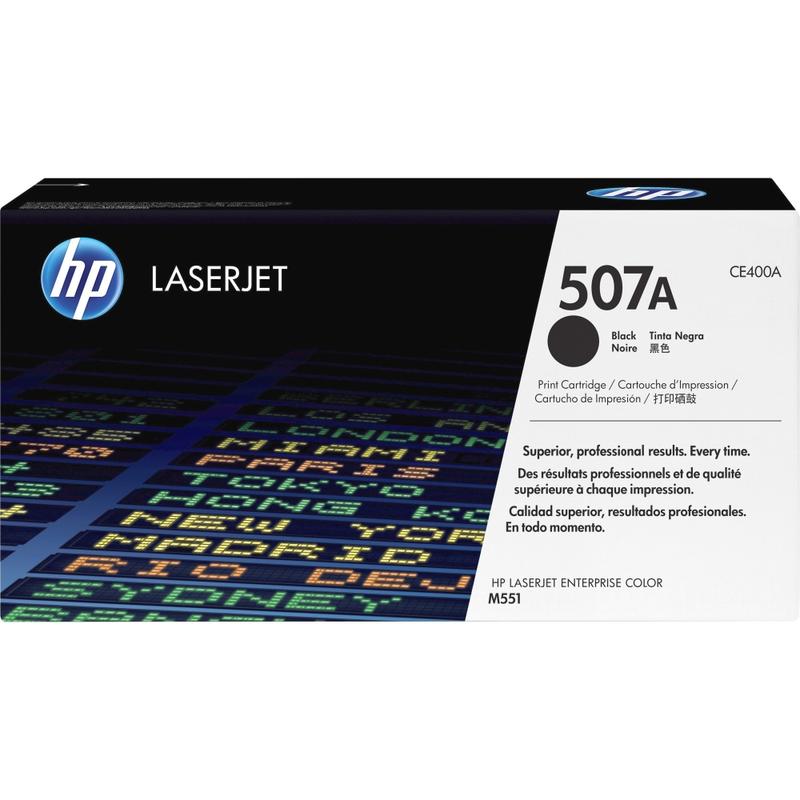 HP 507A Black Toner Cartridge, CE400A MPN:CE400A