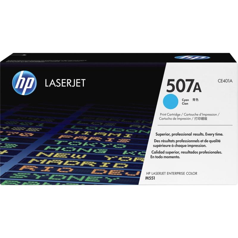 HP 507A Cyan Toner Cartridge, CE401A MPN:CE401A