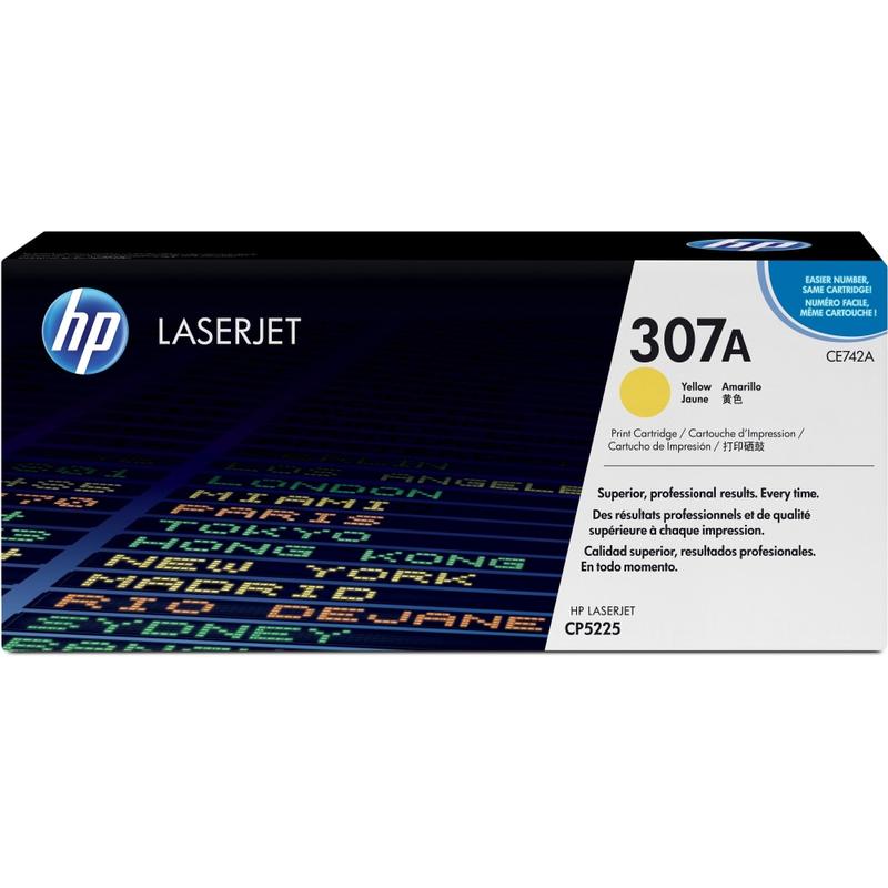 HP 307A Yellow Toner Cartridge, CE742A MPN:CE742A