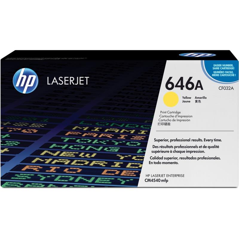 HP 646A Yellow Toner Cartridge, CF032A MPN:CF032A