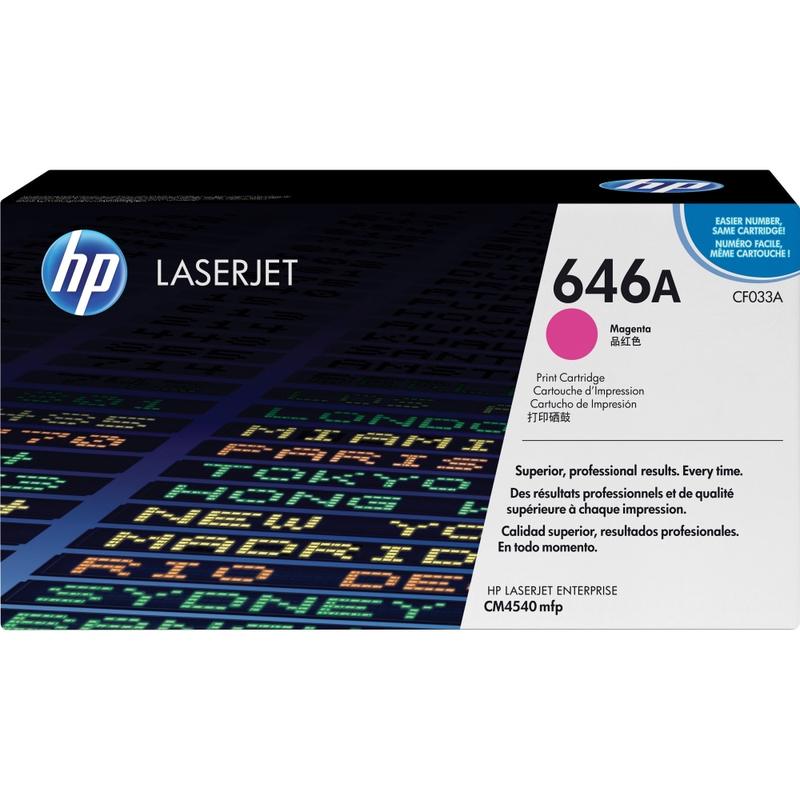 HP 646A Magenta Toner Cartridge, CF033A MPN:CF033A