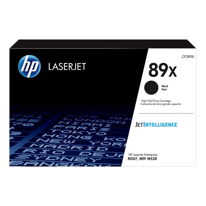 HP 89X Black High Yield Toner Cartridge, CF289X MPN:CF289X