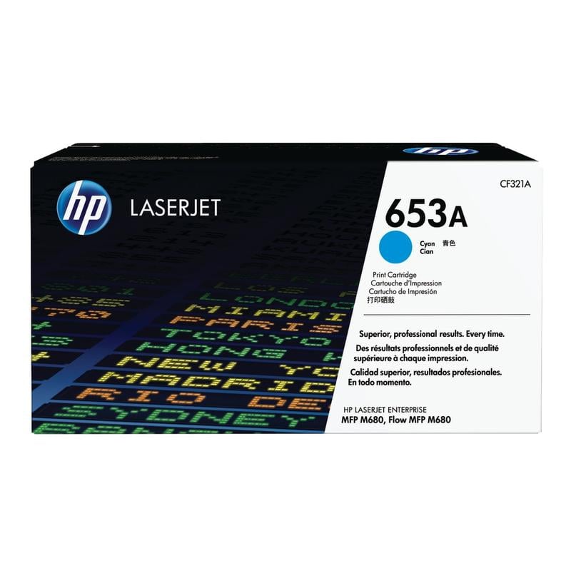 HP 653A Cyan Toner Cartridge, CF321A MPN:CF321A