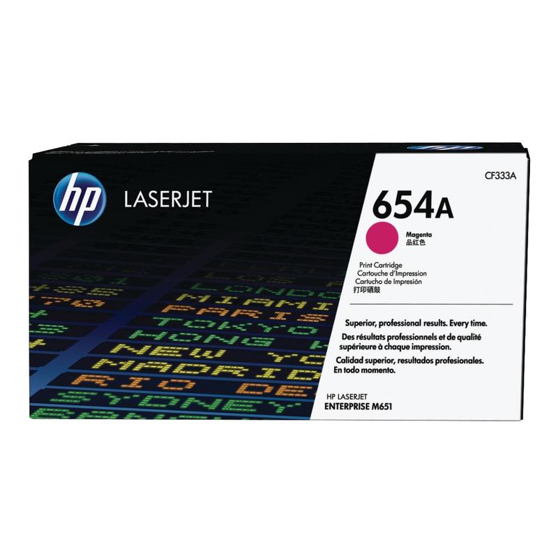 HP 654A Magenta Toner Cartridge, CF333A MPN:CF333A